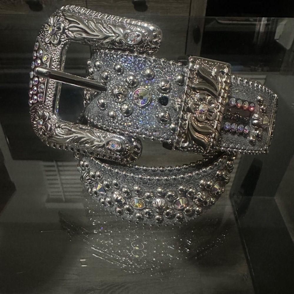 B.B. Simon Belt - Trojan Silver
